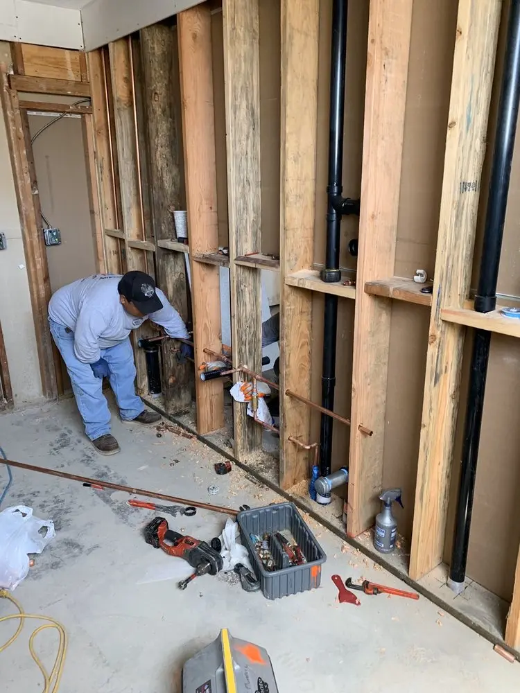 Commercial rough-in plumbing for Water Heater Replacement in South Loop